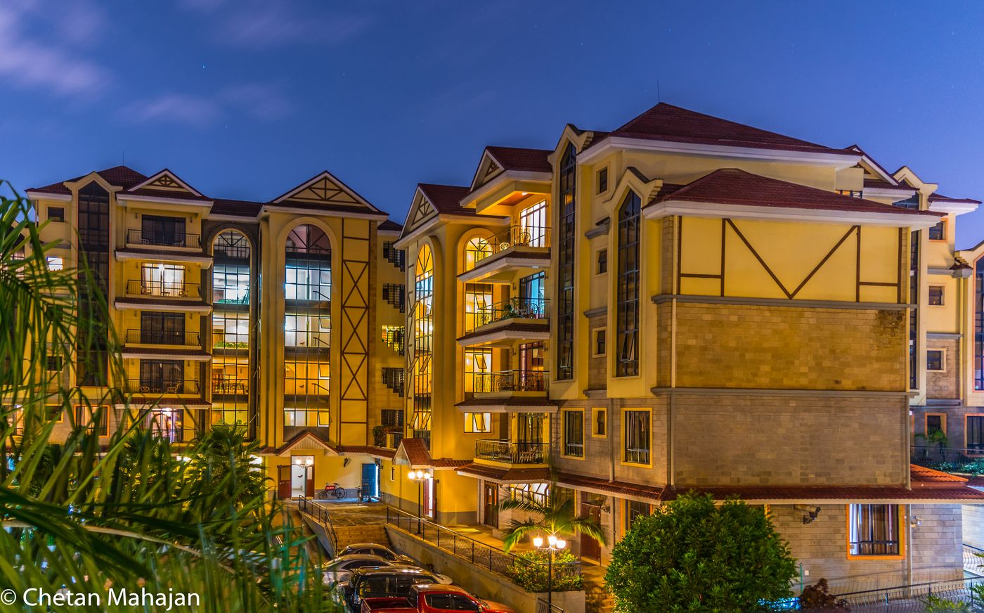 Apartment buildings in a Nairobi estate